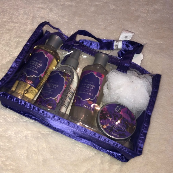 LILA GRACE lavender vanilla bath set - Picture 3 of 8
